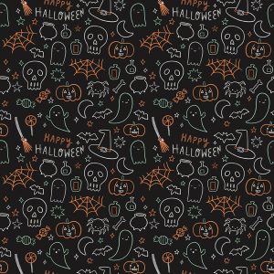 Frank and Friends Halloween Icons Black Glow