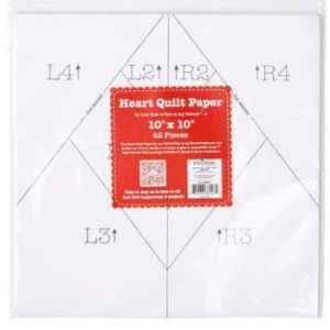 Lori Holt 10" Heart Quilt Paper
