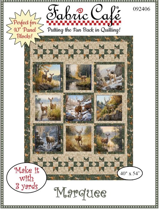 Fabric Cafe Marquee 3-Yard Quilt Pattern