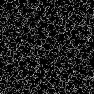 P&B Textiles Ramblings Salt &Pepper Leafy Vines