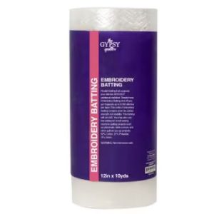 The Gypsy Quilter Hoop Easy Embroidery Batting