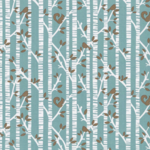 Winter Whispers Birch Trees Medium Blue