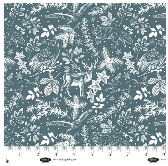 Winter Whispers Silhouettes Teal