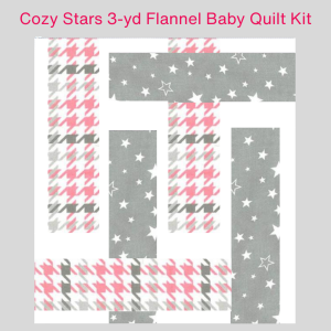 Cozy Stars 3yd Flannel Quilt Kit