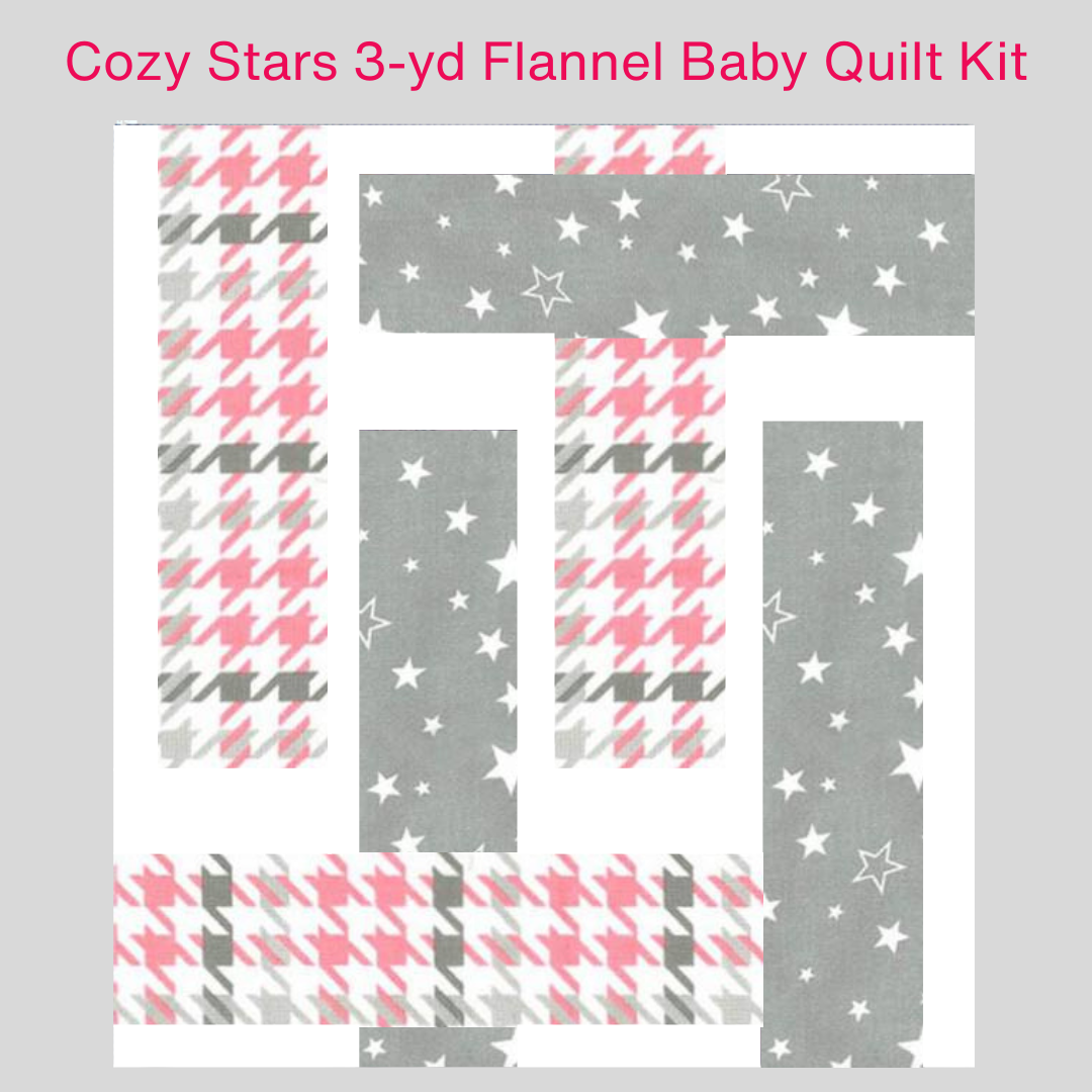 Cozy Stars 3yd Flannel Quilt Kit