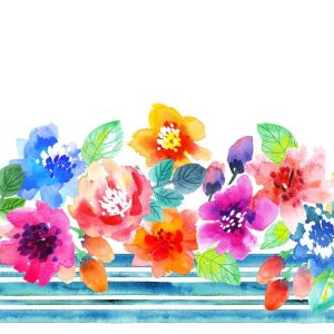 Sew Spring! Border Print Multi