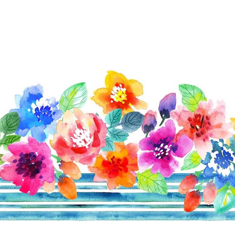 Sew Spring! Border Print Multi