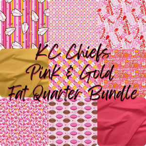 KC Chiefs Celebration Pink & Gold FQ Bundle