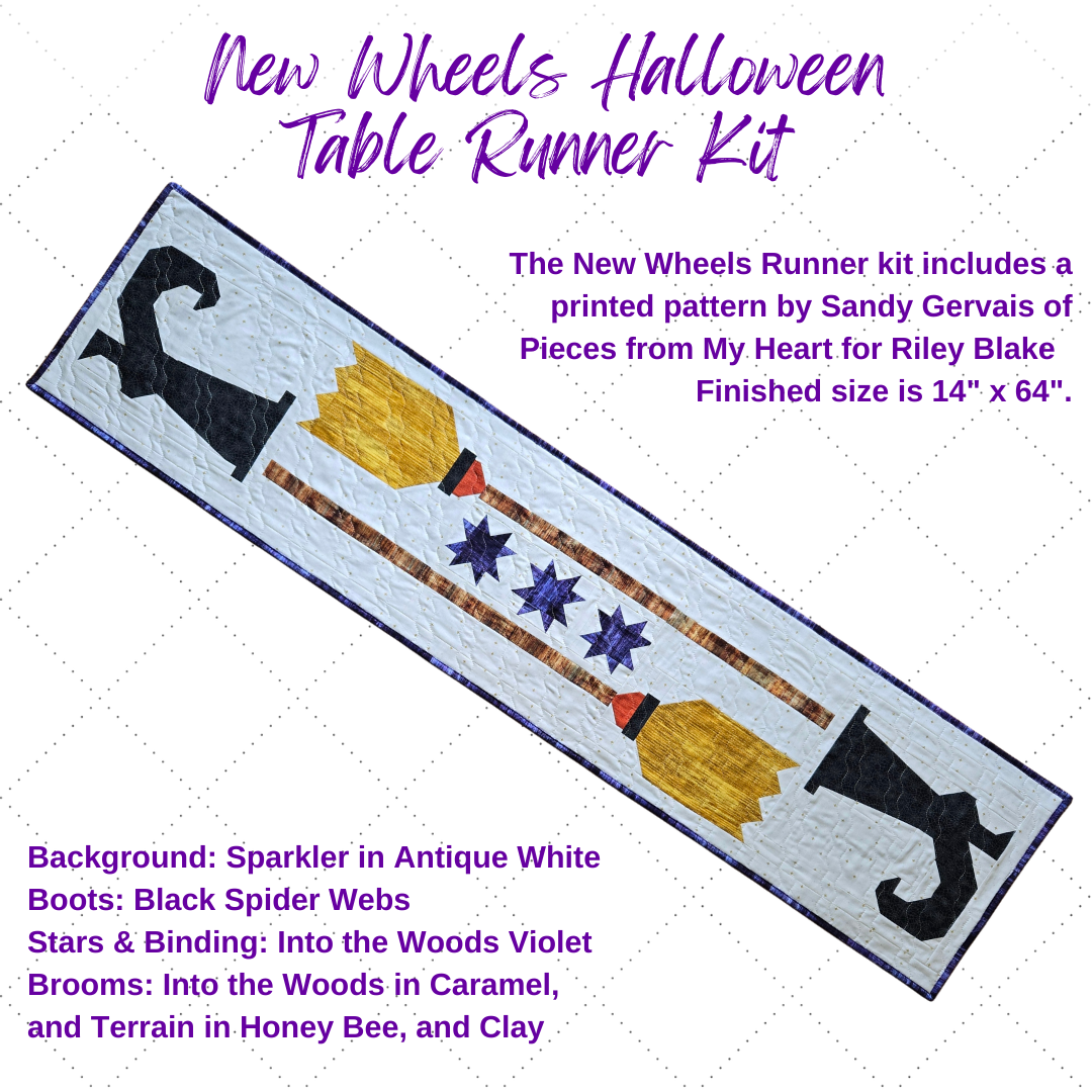 New Wheels Halloween Table Runner Kit