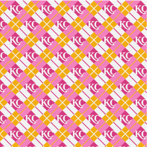 What a Catch KC Plaid Pink & Gold