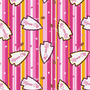 What a Catch KC Spirit Stripe Pink & Gold