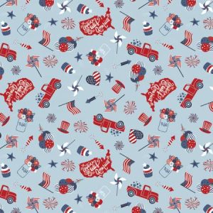 Riley Blake Stars & Stripes Forever Main Sky