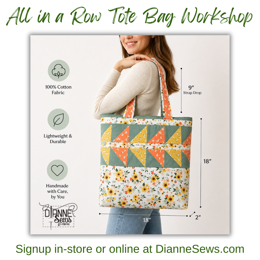 All in A Row Spring Tote Bag Workshop July 20th