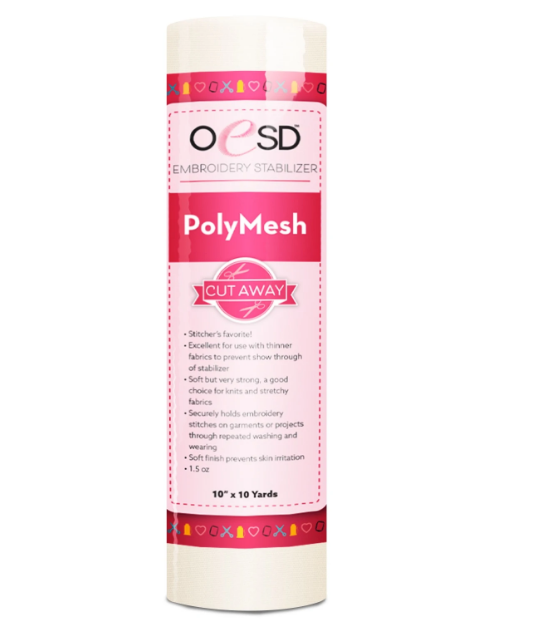 PolyMesh CutAway Stabilizer 10″ x 10yds