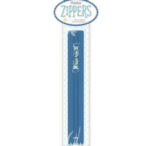 Riley Blake Happy Zippers 16" Denim by Lori Holt