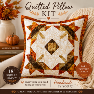 Mighty Oaks 18" Quilted Pillow Kit