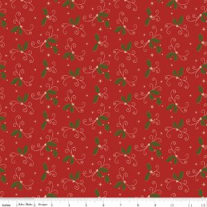 Christmas Greetings Holly Red