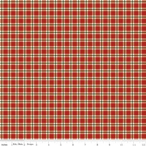 Christmas Greetings Red Plaid