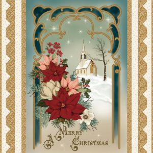 Christmas Greetings Panel Quilt Kit