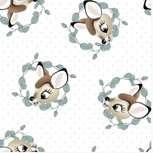 Disney Nursery Bambi Badge White