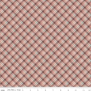 Evening on the Prairie Plaid Dusty Rose Bias Plaid