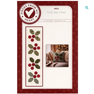 Holly-Day Cheer Runner & Pillow Pattern