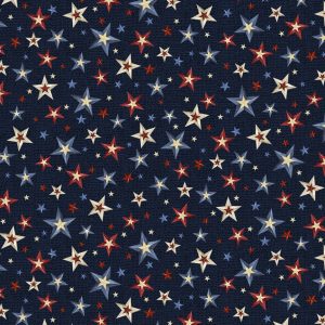 Love & Glory Burlap Star Toss Navy