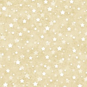 P&B Textiles Star Spangled Cream & Tan Stars 108-Wide