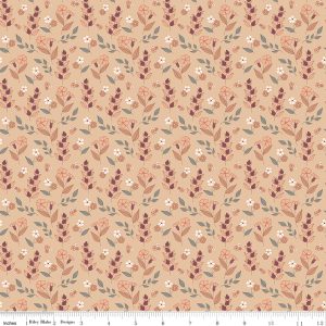 Riley Blake Evening on the Prairie Autumn Floral Beige