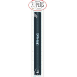 Riley Blake Happy Zippers 22" Black by Lori Holt