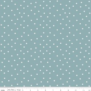 Riley Blake Sketchbook Dots Dusty Blue