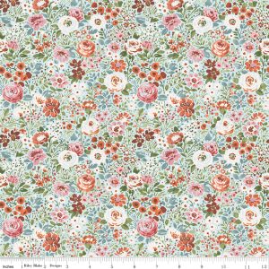 Riley Blake Sketchbook Flower Garden Blue