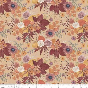Riley Blake Evening on the Prairie Main Floral Beige