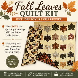 Fall Leaves 62x74 Quilt Kit