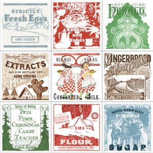 Riley Blake Gingerbread Flour Sack Lg Patch Panel