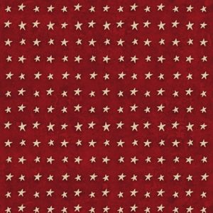 Love & Glory Set Ditsy Stars Dark Red