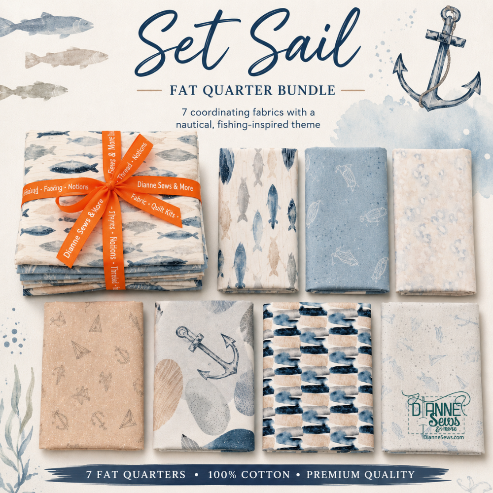Set Sail 7pc Fat Quarter Bundle