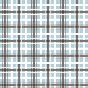 Covered Bridges in Winter Plaid Iceberg