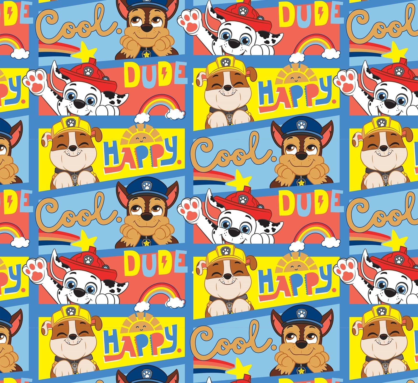 David Textiles Paw Patrol Happy Cool Dude