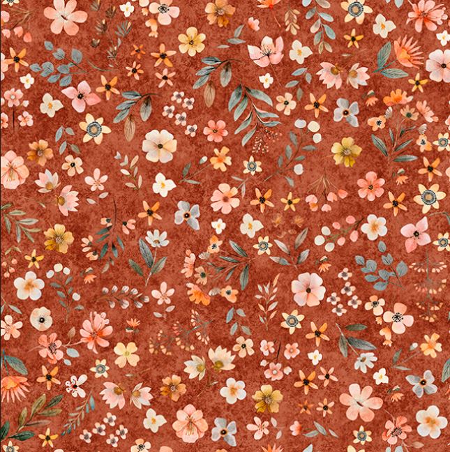 Hedgehugs Floral Toss Paprika