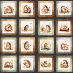 Hedgehugs Picture Patches Panel Multi