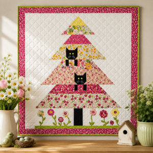 Kittens Among the Wildflowers Wall Hanging Kit