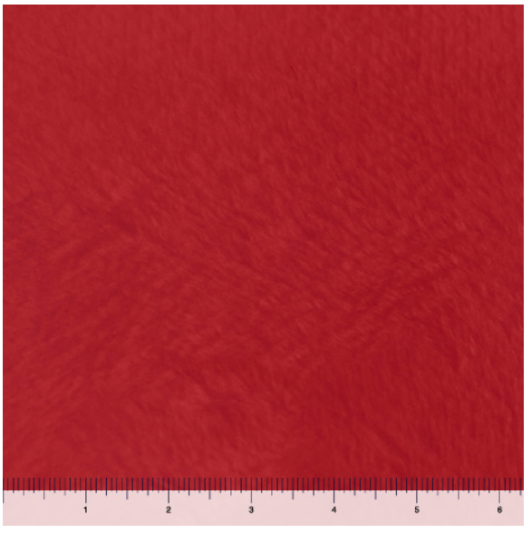 QT Fabrics Solid Minky Smooth Scarlet Red 90-Wide
