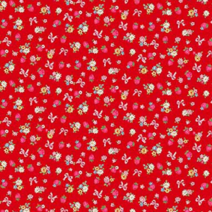 Margaret & Sophie Dear Little World 3 Tossed Strawberries Red