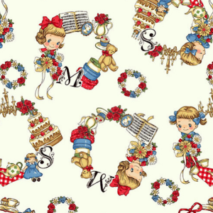 Margaret & Sophie 7 Hello Again Antique Toy Wreath White