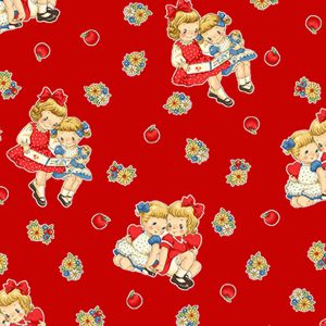 Margaret & Sophie Dear Little World 4 Friends Tossed Red
