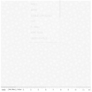 Riley Blake Seasonal Basics Snowflakes White