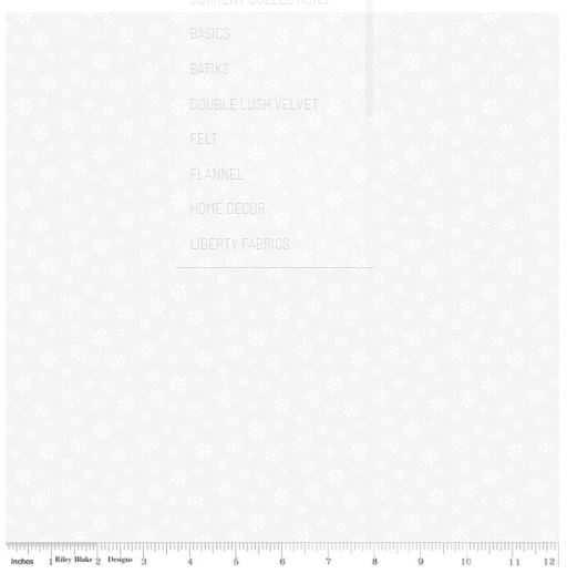 Riley Blake Seasonal Basics Snowflakes White