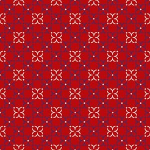 Blank Liberty Red Geometric Floral