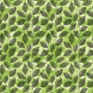 Go with the Flow Mosaic Leaves Lime